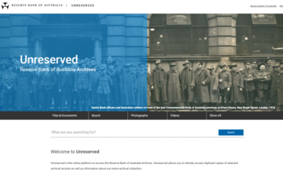 The new RBA digital archive – ‘Unreserved’