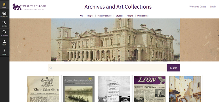 Wesley College Archives and Art Collections – The Power of Recollect to Unlock Knowledge in Archival Collections